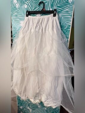 White Layered Tulle Women’s Skirt Vintage petticoat
